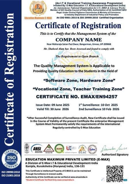 Download India certificate of registration Word and PDF template, version 2 Photoshop template